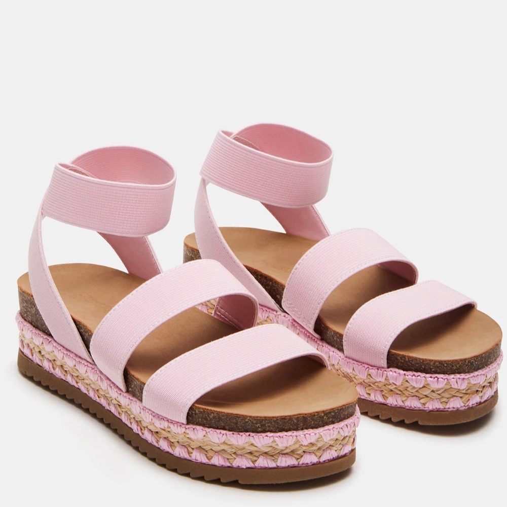 Steve Madden New Pink Platform Sandals girls size 4